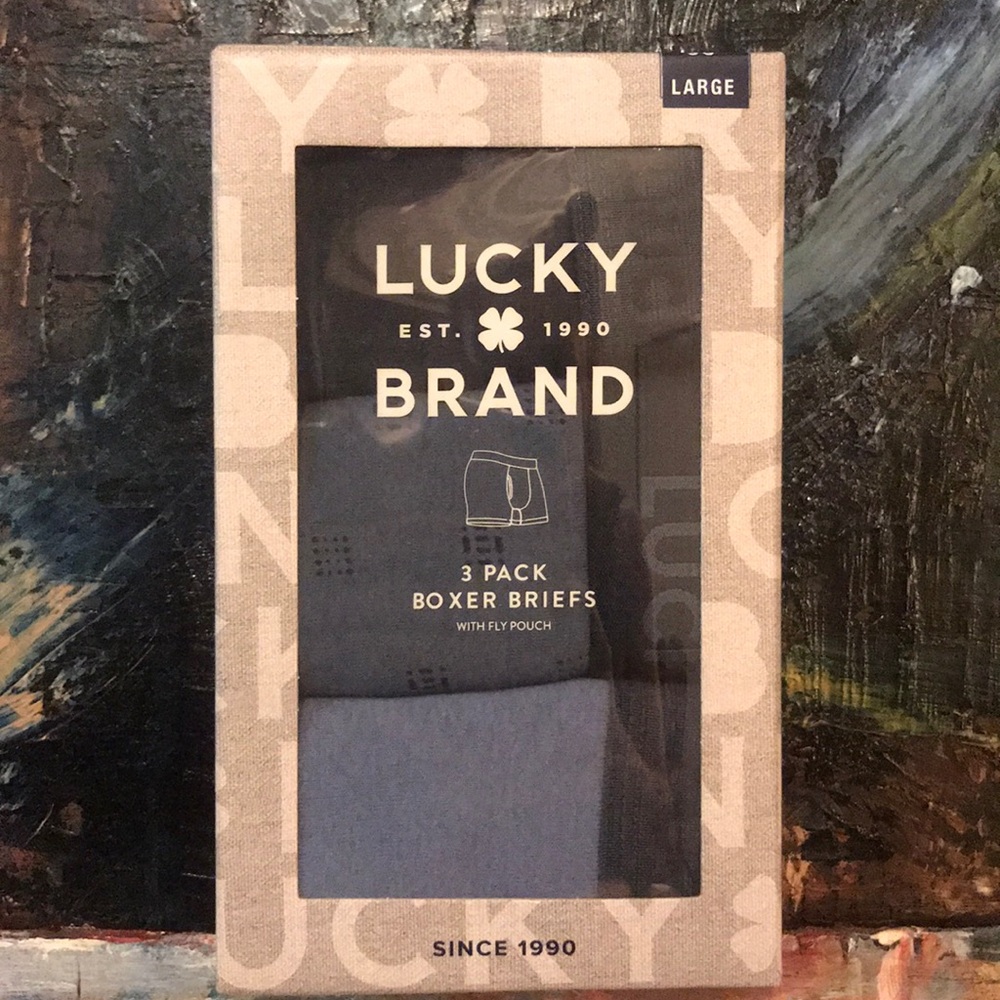 NWT Lucky Brand boxer briefs pack of 3
